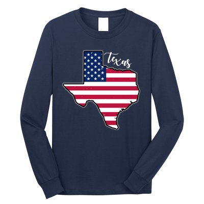 Texas United States Map Long Sleeve Shirt