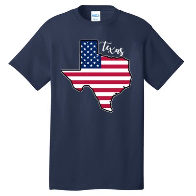 Texas United States Map Tall T-Shirt