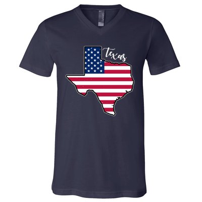 Texas United States Map V-Neck T-Shirt