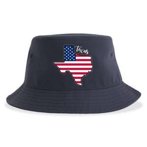 Texas United States Map Sustainable Bucket Hat