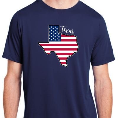 Texas United States Map Adult ChromaSoft Performance T-Shirt