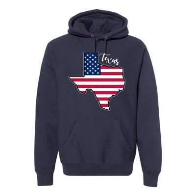 Texas United States Map Premium Hoodie