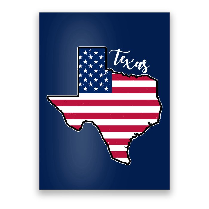 Texas United States Map Poster