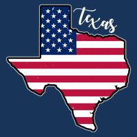 Texas United States Map Poster
