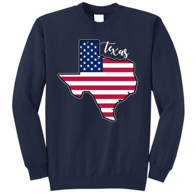 Texas United States Map Tall Sweatshirt