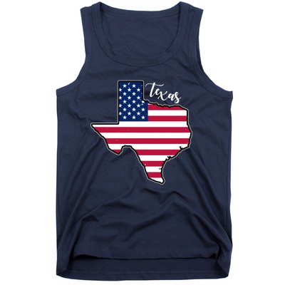 Texas United States Map Tank Top