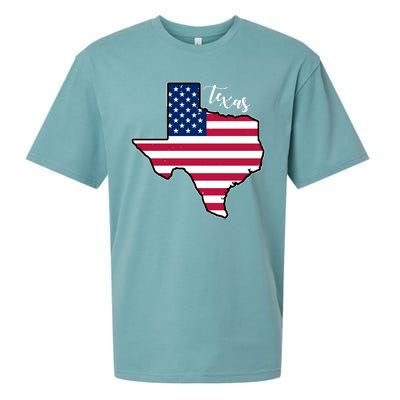 Texas United States Map Sueded Cloud Jersey T-Shirt