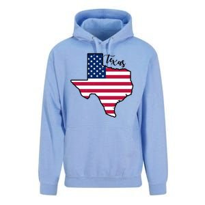 Texas United States Map Unisex Surf Hoodie