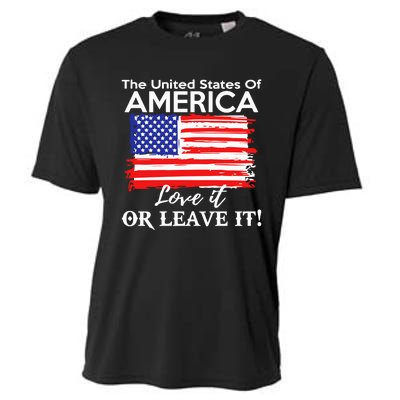 The United States Of America Love It Or Leave It Cooling Performance Crew T-Shirt