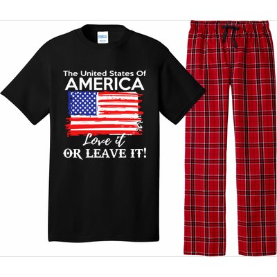 The United States Of America Love It Or Leave It Pajama Set