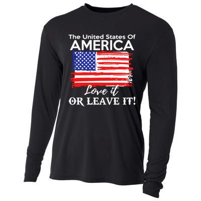 The United States Of America Love It Or Leave It Cooling Performance Long Sleeve Crew