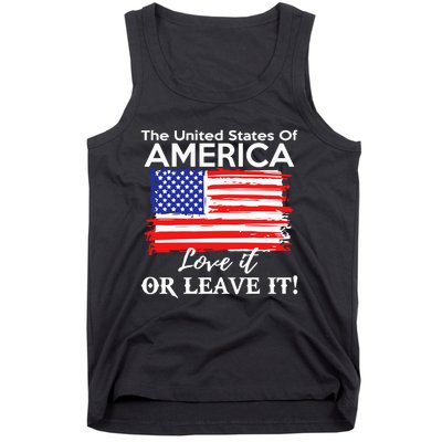 The United States Of America Love It Or Leave It Tank Top