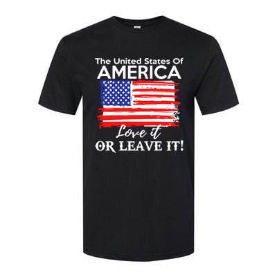 The United States Of America Love It Or Leave It Softstyle CVC T-Shirt