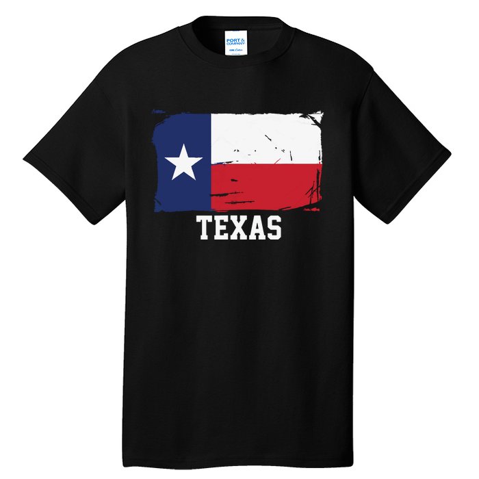 Texas United States Vintage Distressed Flag Tall T-Shirt