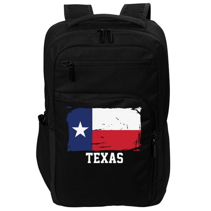 Texas United States Vintage Distressed Flag Impact Tech Backpack