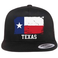 Texas United States Vintage Distressed Flag Flat Bill Trucker Hat