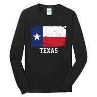 Texas United States Vintage Distressed Flag Tall Long Sleeve T-Shirt