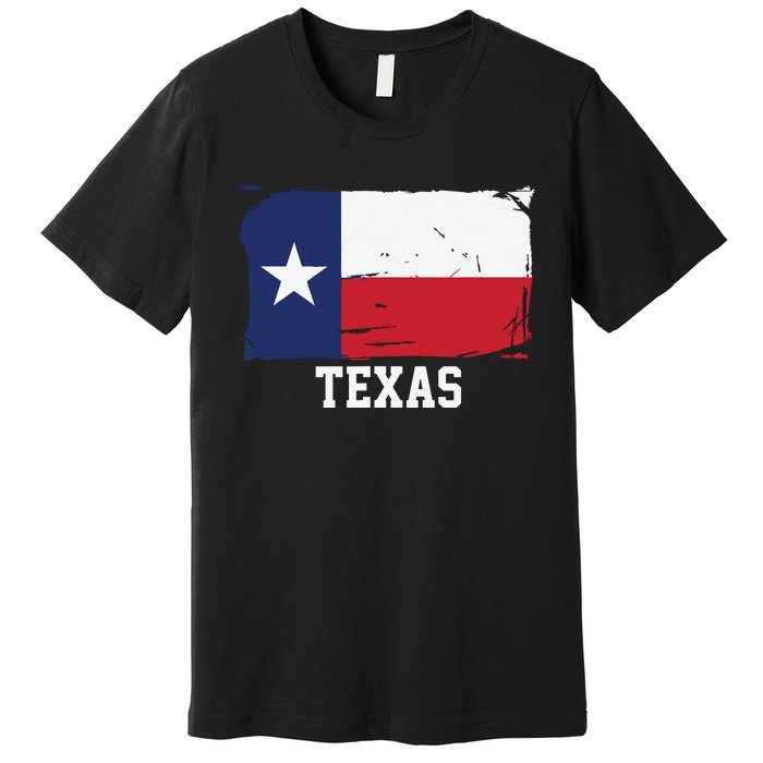 Texas United States Vintage Distressed Flag Premium T-Shirt