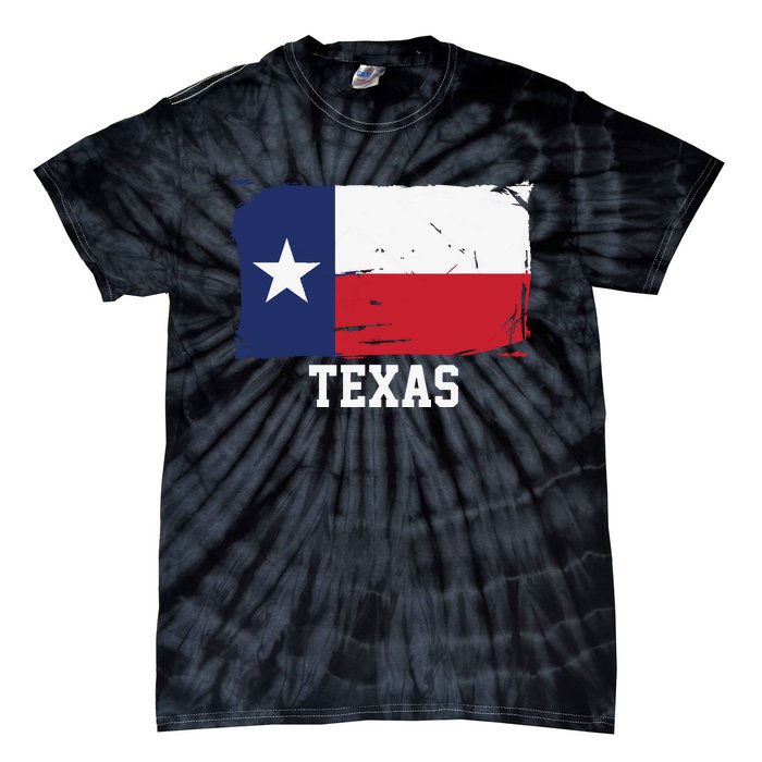 Texas United States Vintage Distressed Flag Tie-Dye T-Shirt