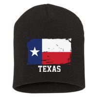 Texas United States Vintage Distressed Flag Short Acrylic Beanie