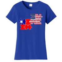 Taiwan Usa Taiwanese American Flag Gift Women's T-Shirt