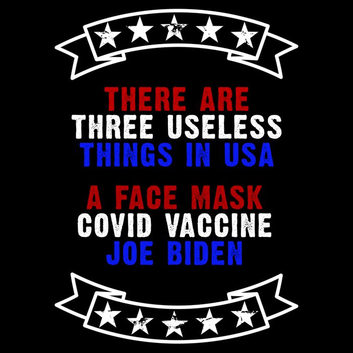 Three Useless Things In USA Face Vaccine Joe Biden Drawstring Bag