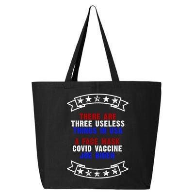 Three Useless Things In USA Face Vaccine Joe Biden 25L Jumbo Tote
