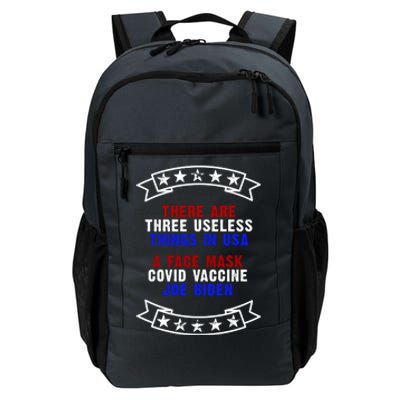 Three Useless Things In USA Face Vaccine Joe Biden Daily Commute Backpack