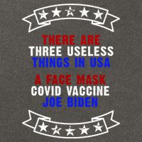 Three Useless Things In USA Face Vaccine Joe Biden Cotton Canvas Backpack