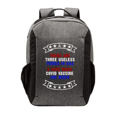 Three Useless Things In USA Face Vaccine Joe Biden Vector Backpack