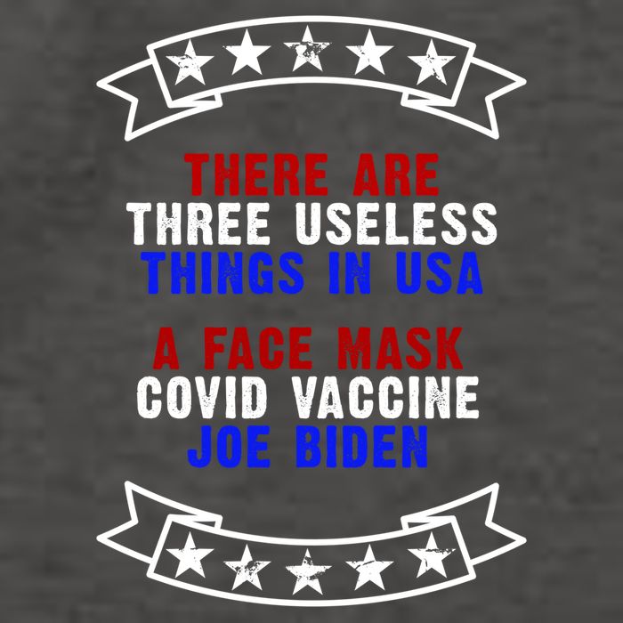 Three Useless Things In USA Face Vaccine Joe Biden Vector Backpack