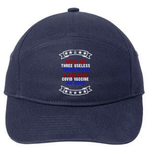 Three Useless Things In USA Face Vaccine Joe Biden 7-Panel Snapback Hat