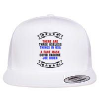 Three Useless Things In USA Face Vaccine Joe Biden Flatbill Hat