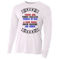 Three Useless Things In USA Face Vaccine Joe Biden Cooling Performance Long Sleeve Crew