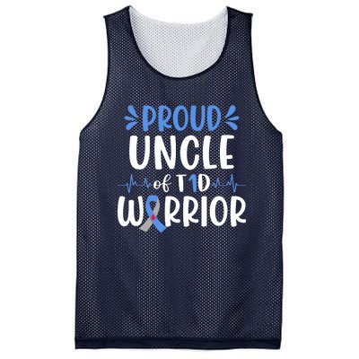 T1D Uncle Type 1 Diabetes Awareness Gift Mesh Reversible Basketball Jersey Tank