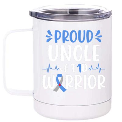 T1D Uncle Type 1 Diabetes Awareness Gift 12 oz Stainless Steel Tumbler Cup