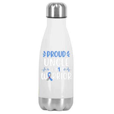 T1D Uncle Type 1 Diabetes Awareness Gift Stainless Steel Insulated Water Bottle