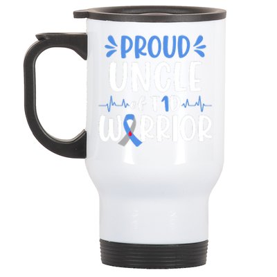 T1D Uncle Type 1 Diabetes Awareness Gift Stainless Steel Travel Mug