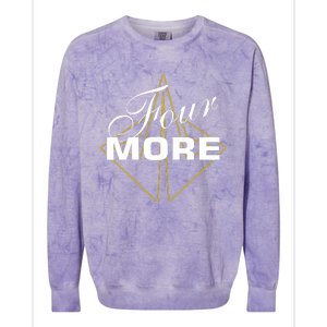 Take Us There On The Front Four More On The Back Colorblast Crewneck Sweatshirt