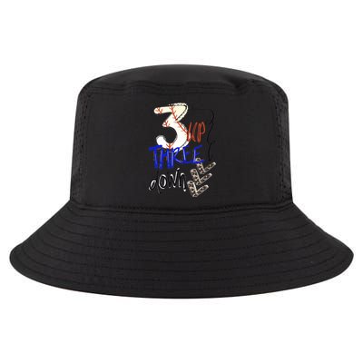 Three Up Three Down Baseball Softball Gift Cool Comfort Performance Bucket Hat