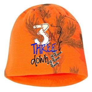 Three Up Three Down Baseball Softball Gift Kati - Camo Knit Beanie