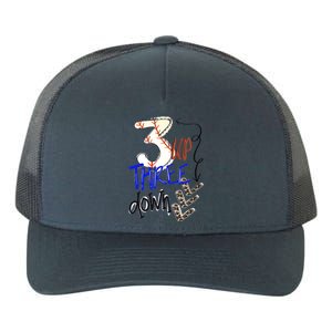 Three Up Three Down Baseball Softball Gift Yupoong Adult 5-Panel Trucker Hat