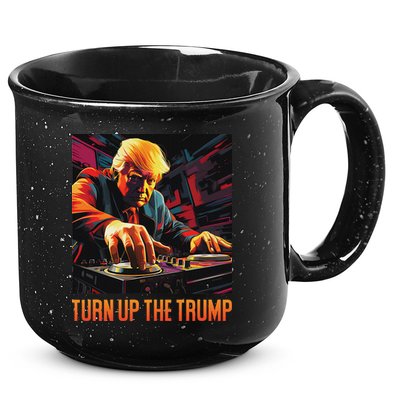 Turn Up The Trump: Donald John Trump Dj Trump 15oz Campfire Ceramic Mug