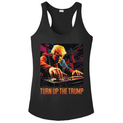Turn Up The Trump: Donald John Trump Dj Trump Ladies PosiCharge Competitor Racerback Tank