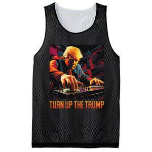 Turn Up The Trump: Donald John Trump Dj Trump Mesh Reversible Basketball Jersey Tank