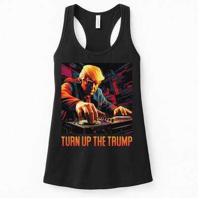 Turn Up The Trump: Donald John Trump Dj Trump Womens Tank Top