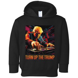 Turn Up The Trump: Donald John Trump Dj Trump Toddler Hoodie