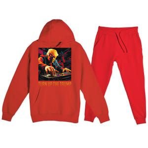 Turn Up The Trump: Donald John Trump Dj Trump Premium Hooded Sweatsuit Set