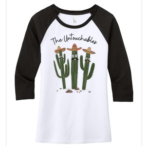 The Untouchables Women's Tri-Blend 3/4-Sleeve Raglan Shirt