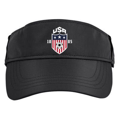 USA Soccer Team 1885 American US Soccer Team Fan Adult Drive Performance Visor